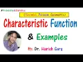 Characteristic Functions of Discrete Distributions and Examples