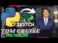 Tom Cruise Sketch Using Python Sketchpy Python Programming Hub