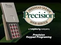 How To Program Precision Garage Door Key Pad Remote