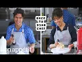 Charles Melton Attempts To Keep Up with a Professional Chef Back-to-Back Chef Bon Appetit