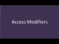 Access Modifiers in PHP in HINDI Access Modifiers Hindi