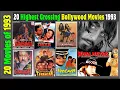 Lagu Top 20 Bollywood Movies Of 1993 | Hit or Flop | Best Movies of 1993 | with Box Office Collection