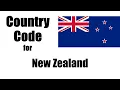 New Zealand Dialing Code - New Zealander Country Code