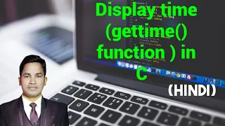 Time in c language gettime function in c Display current time