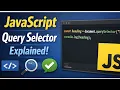 JavaScript DOM Tutorial Learn querySelector querySelectorAll for Beginners