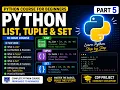 Python Programming for Beginners Complete Python Course CDP Part 5