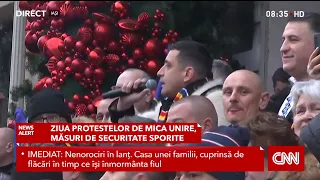 George Simion participă la „Marșul Unirii” de la Iași