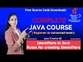 Identifiers in Java Rules for creating Identifier HINDI