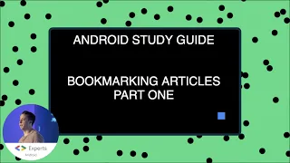 Android Study Guide Bookmarking UI