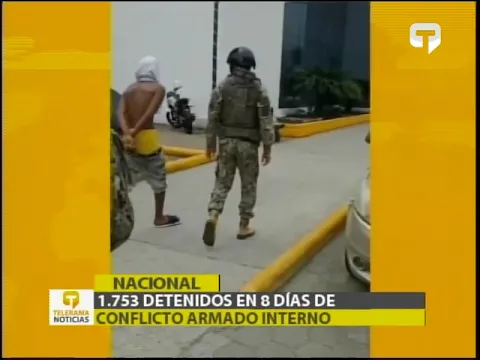 1.753 detenidos en 8 días de conflicto armado interno