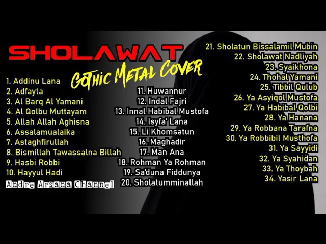 Download MP3 Kumpulan Lagu Sholawat Versi Gothic Metal