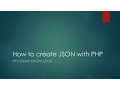 How to create JSON with PHP