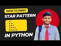 Star Pattern in Python Using For Loop CodeWithAngel