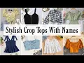 Types of crop tops with top for of crop t-shirt Farheen Style
