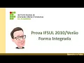 Download Lagu Prova da IFSUL Forma Integrada 2010 verão-  Questões de 11 a 20