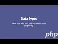 10 PHP Data Types Understanding Data Types in PHP