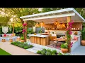 Covered Outdoor Kitchen Ideas Roof Covered BBQ Areas and Grill Station Designs for Your Backyard
