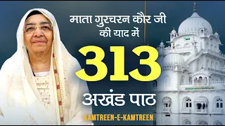Mata Gurcharan Kaur Ji Ki Yaad Mai 313 Akhand Paath