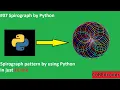 Spirograph Pattern by using Turtle Python Pattern Use of Turtle to make Graphics