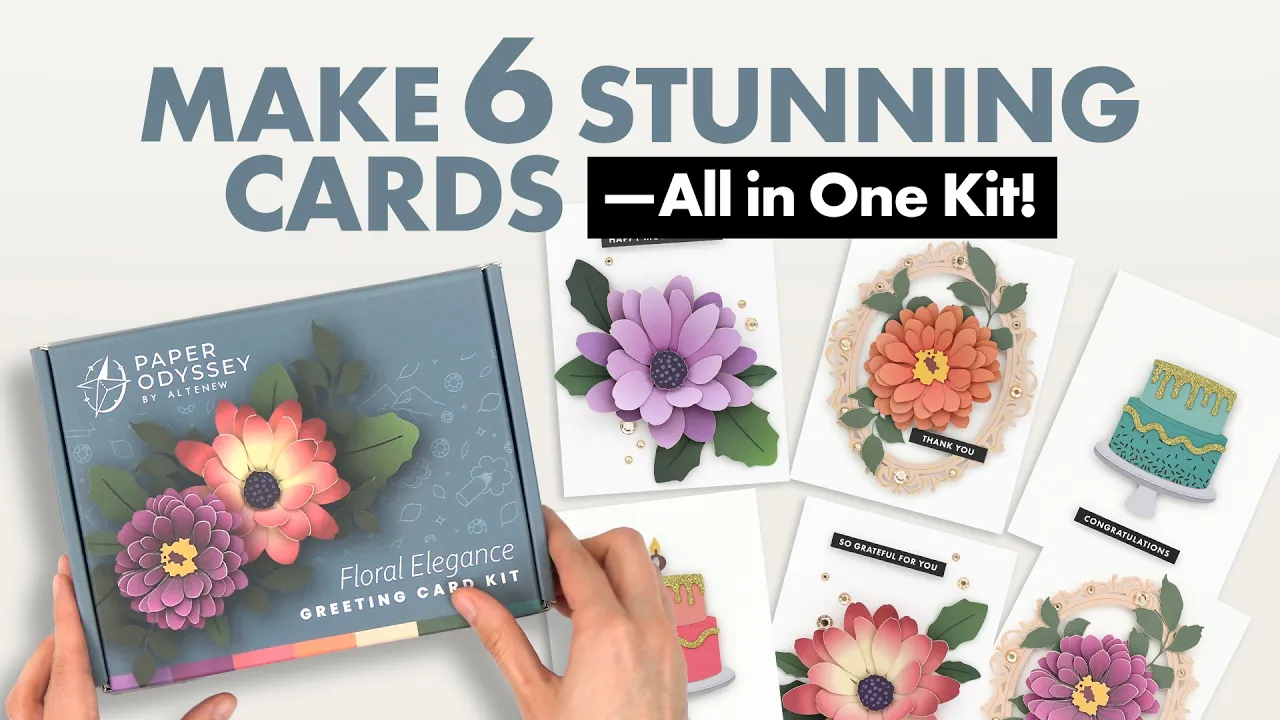 Floral Elegance Greeting Card Kit video preview