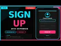 Flutter Registration with Supabase Auth Build a Signup Screen in Flutter using Supabase