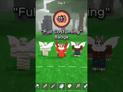 Full Costuming Badge 🎃 99 nights in the forest #99nightintheforest #99nights #roblox