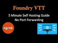 Foundry VTT 5 Minute Self Hosting Guide No Port Forwarding