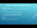 Input and Output Functions in Python with Practical Malayalam