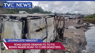 benin warri expressway road users call on govt to fix road after explosion