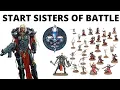 How to Start Adepta Sororitas in Warhammer 40K 11th Edition - Sisters of Battle Army Beginner Guide