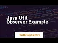java util observer example