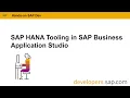 SAP HANA Tooling in SAP Business Application Studio