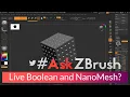 How can I use Live Boolean with a NanoMesh Subtool