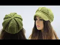 How To Crochet Embossed Newsboy Hat Tutorial - Chaos Meets Peace