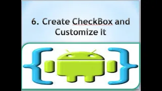 6 Android AIDE - Create CheckBox and Customize It
