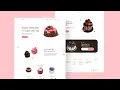 Responsive Cake Shop Website Design HTML CSS JS Free Source Code