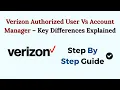 Verizon Authorized User Vs Account Manager - Key Differences Explained 2026