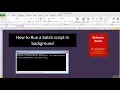 Run Batch script in background Jenkins in background Excel VBA Tips Tricks