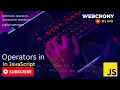 JavaScript operators - arithmetic comparison logical operators