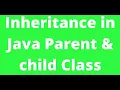 21 1 Java Inheritance with Practical Examples Parent class Child Class 07-01-2021
