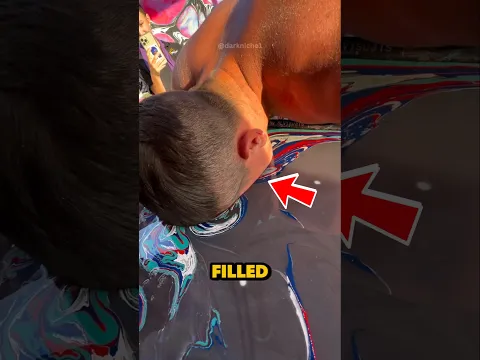 What Happens If You Dip Your Face in Water With Paint❓️😱