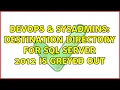 DevOps SysAdmins destination directory for SQL Server 2012 is greyed out 3 Solutions