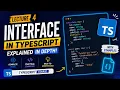 TypeScript Interface Explained in Depth Complete Guide with Examples TypeScript Lecture 4