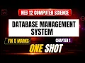 DBMS Chapter 1 Computer Science Class 12 One Shot