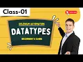 Selenium Automation Class 01 Datatypes Beginner s Guide 91 9885312299