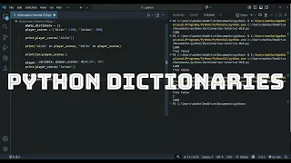 Python Dictionary Tutorial Learn Dictionaries in Python Beginner Friendly