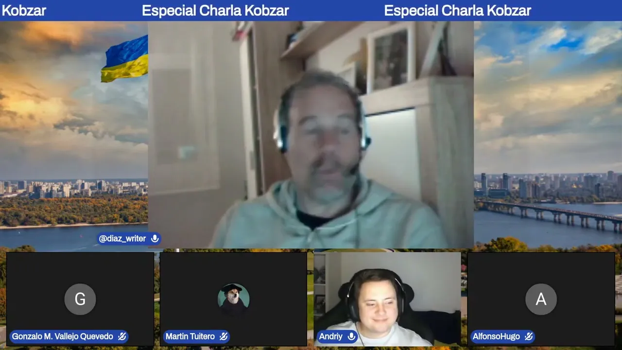 David Díaz writer "Especial Charla Kobzar" 1 año de invasión