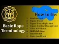 Basic Rope Terminology How to Tie Knots Firefighter Guide