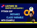 instance and class variable in oop python giaic quarter 3