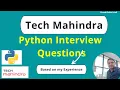 Top 22 Python MongoDB Interview Questions at Tech Mahindra Based on My Experience